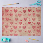 Romantisches Herzinfarktpapier Seidenpapier (Basteln)