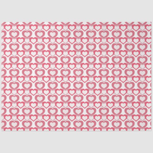 Romantisches Herzinfarktpapier Seidenpapier (Vorderseite)