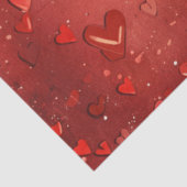 Romantisches Herzinfarktpapier Seidenpapier (Ausschnitt)