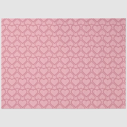 Romantisches Herzinfarktpapier Seidenpapier (Vorderseite)