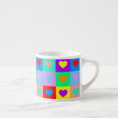 Romantisches Herzmuster Espressotasse (Rechts)