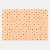 Romantisches Herzschrittpapier Geschenkpapier Set (Vorderseite 2)