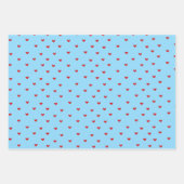 Romantisches Herzschrittpapier Geschenkpapier Set (Vorderseite 3)