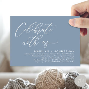 Romantisches Hochzeitsessen Party, Feiern Sie mit Einladung