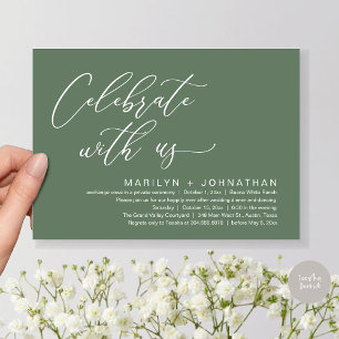 Romantisches Hochzeitsessen Party, Feiern Sie mit  Einladung