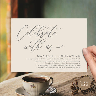 Romantisches Hochzeitsessen Party, Feiern Sie mit  Einladung