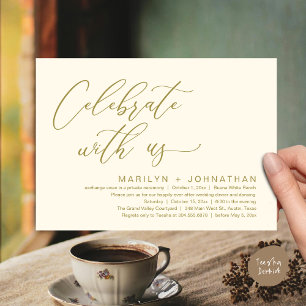 Romantisches Hochzeitsessen Party, Feiern Sie mit  Einladung