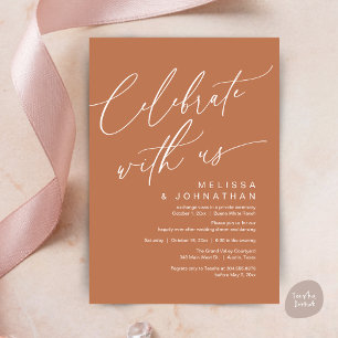 Romantisches Hochzeitsessen Party, Feiern Sie mit  Einladung