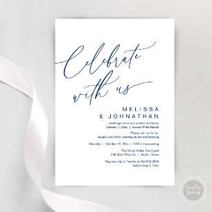 Romantisches Hochzeitsessen Party, Feiern Sie mit  Einladung