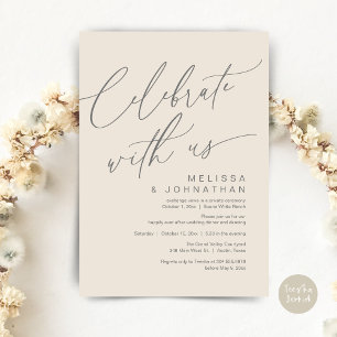 Romantisches Hochzeitsessen Party, Feiern Sie mit  Einladung