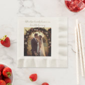 Romantisches Hochzeitsfoto-Andenken-Papier-Serviet Serviette (Beispiel)