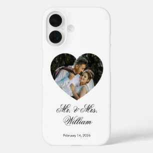 Romantisches Hochzeitsgeschenk Stilvoll Premium iPhone 16 Hülle