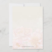 Romantisches Hochzeitskleid-Brautparty Einladung (Rückseite)