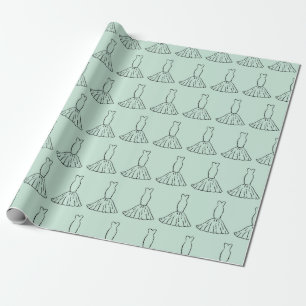 Romantisches Hochzeitskleid - Nahtlose Hochzeitsge Geschenkpapier