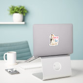 Romantisches Hochzeitspaar Aufkleber (Laptop auf Schreibtisch)