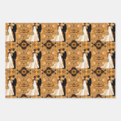 Romantisches Hochzeitspaar in der Liebe Geschenkpapier Set (Vorderseite 2)