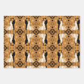 Romantisches Hochzeitspaar in der Liebe Geschenkpapier Set (Vorderseite)