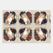 Romantisches Hochzeitspaar in der Liebe Geschenkpapier Set (Vorderseite)