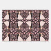 Romantisches Hochzeitspaar in Liebe auf rosa Geschenkpapier Set (Vorderseite)