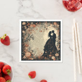 Romantisches Hochzeitspaar Serviette (Beispiel)