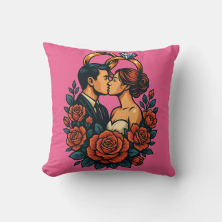 Romantisches Hochzeitspaar-Zierkissen Kissen