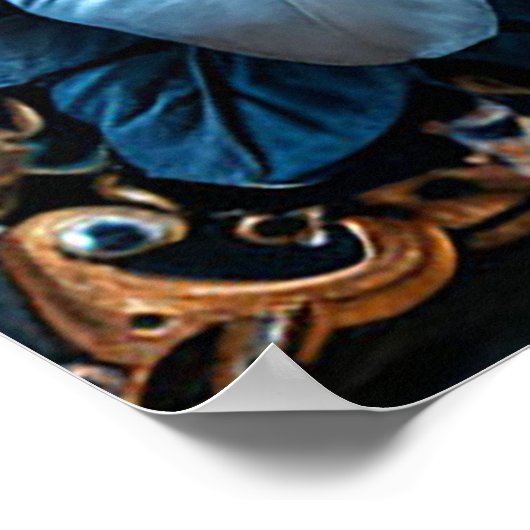 Romantisches Hochzeitsportrait Poster (Ecke)