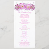 Romantisches Hochzeitsprogramm Belladonna Lilies Programm (Rückseite)
