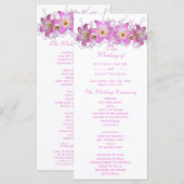Romantisches Hochzeitsprogramm Belladonna Lilies Programm (Vorne/Hinten)