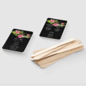 Romantisches Hochzeitsprogramm für Rosa Flora Fächer (Non-assembled)