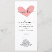 Romantisches Hochzeitsprogramm "We do" Programm (Vorderseite)