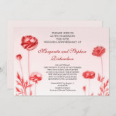 romantisches Hochzeitstag Einladung (Vorne/Hinten)