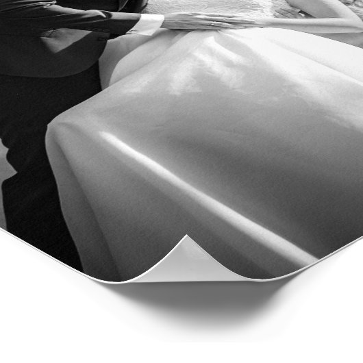 Romantisches Hochzeitstipendium Poster (Ecke)