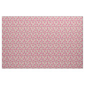 Romantisches Hot Pink Beige Blumenmuster Stoff (Yard (91,4 cm))