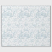 Romantisches Hübsch-hellblauer Toilgeschenk Geschenkpapier (Flach)