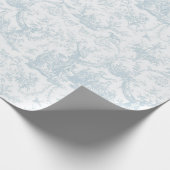Romantisches Hübsch-hellblauer Toilgeschenk Geschenkpapier (Ecke)