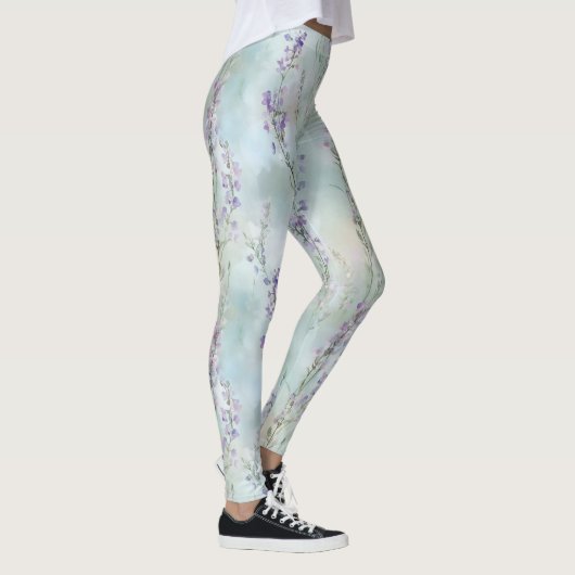 Romantisches Hübsches violettes Brautparty Leggings (Rechts)