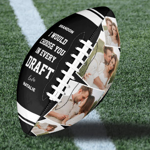 Romantisches "Ich würde dich in jedem Draft wählen Football