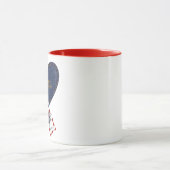 Romantisches individualisierbares Jubiläum Tasse (Zentrum)