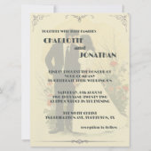 Romantisches Jahrgang Hochzeit (Rückseite)