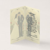 Romantisches Jahrgang Hochzeit (Innenseite)
