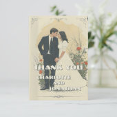 Romantisches Jahrgang Hochzeit (Stehend Vorderseite)