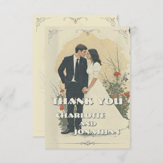 Romantisches Jahrgang Hochzeit (Vorne/Hinten)