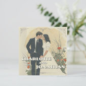 Romantisches Jahrgang Hochzeit (Stehend Vorderseite)