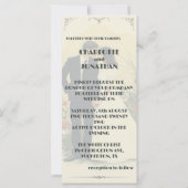 Romantisches Jahrgang Hochzeit (Rückseite)