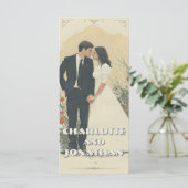 Romantisches Jahrgang Hochzeit (Stehend Vorderseite)