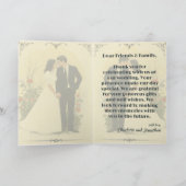 Romantisches Jahrgang Hochzeit Karte (Innenseite)