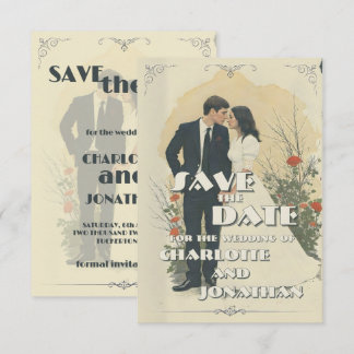 Romantisches Jahrgang Hochzeit Lucca Art Cards