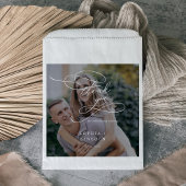 Romantisches kalligrafisches dunkles Foto Vielen D Geschenktütchen