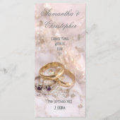 Romantisches Kirchenhochzeitsprogramm Programm (Vorderseite)
