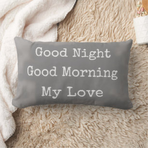 Romantisches Kissen - Gute Nacht Guten Morgen mein